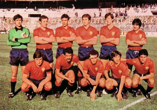 Plantel de Osasuna de esa temporada.