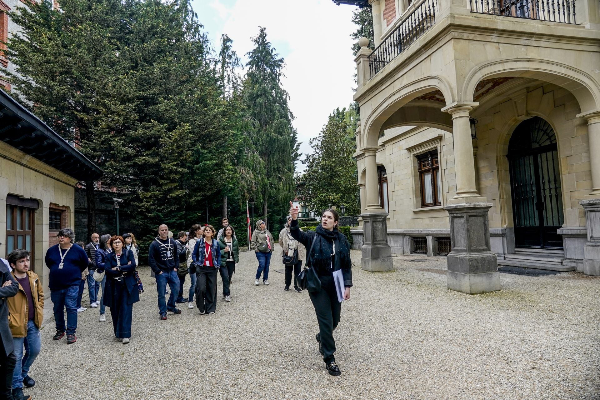 Visita a los jardines de Ajuria Enea.