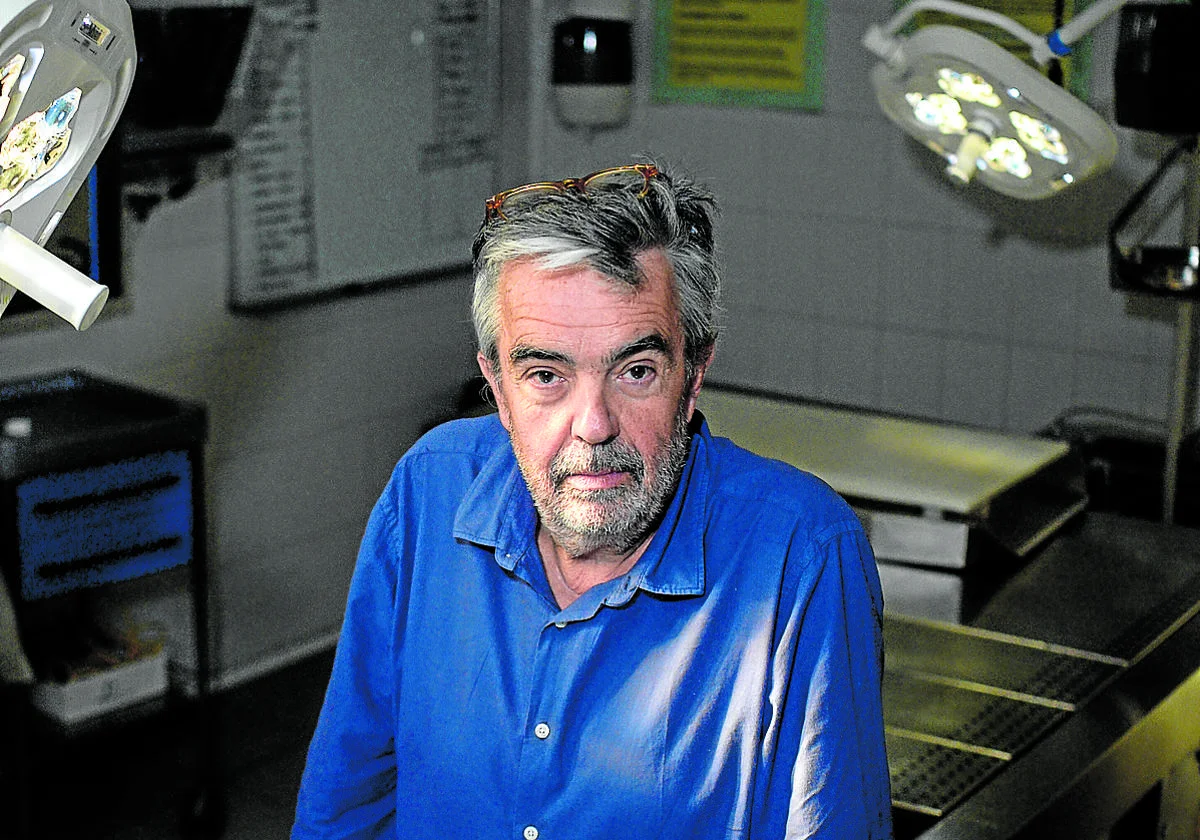 Yon Arrieta, en el servicio de patalogía forense del Instituto Vasco de Medicina Legal de Bilbao.