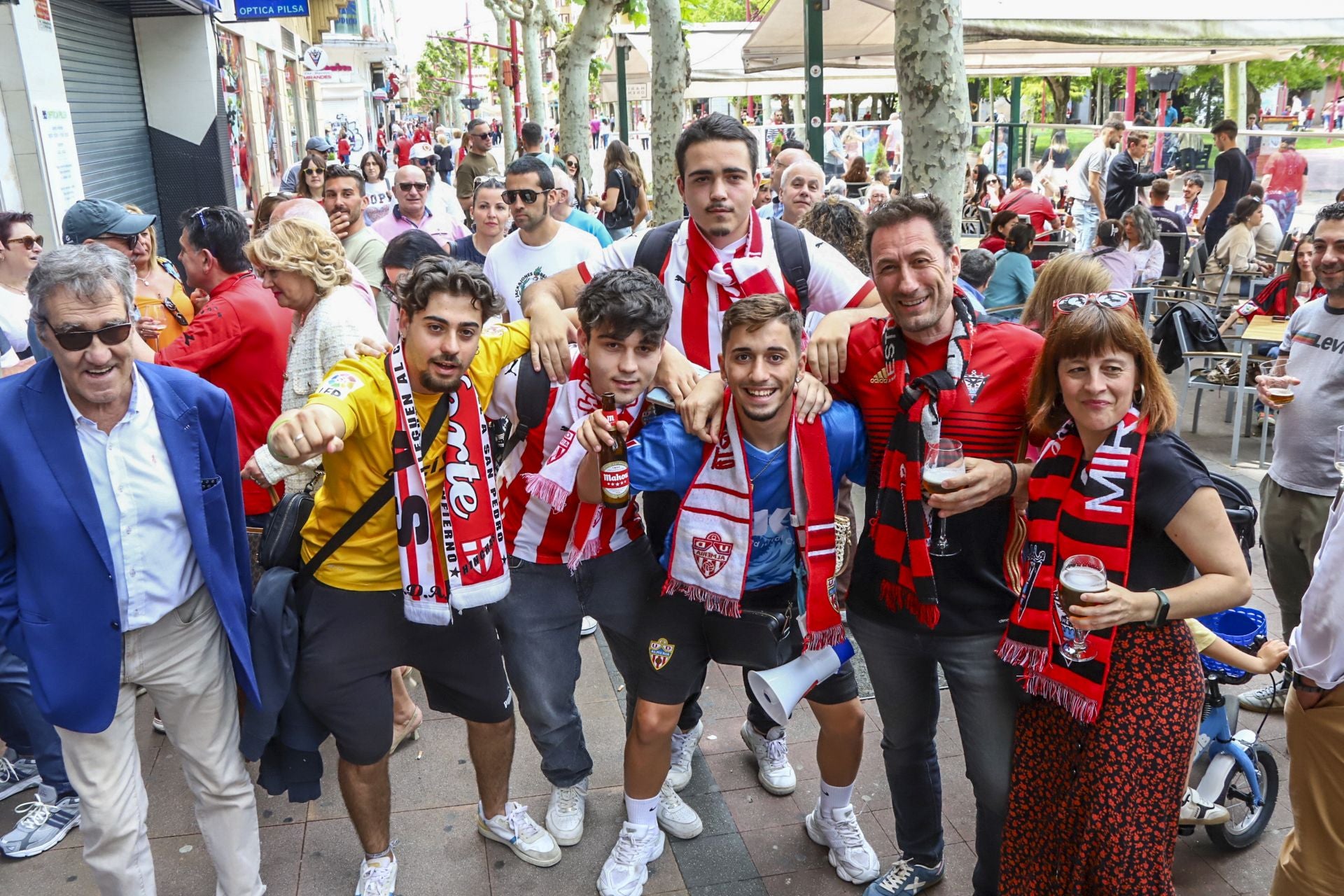Las imágenes de la previa del Mirandés