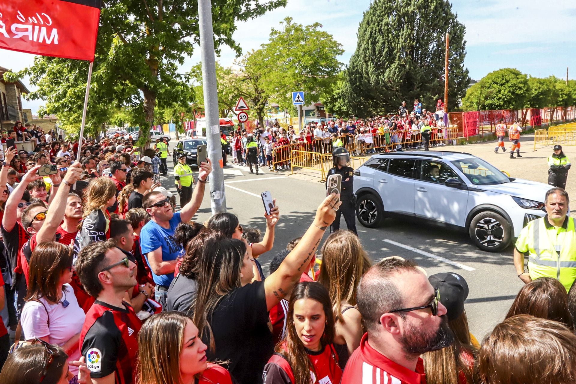 Las imágenes de la previa del Mirandés