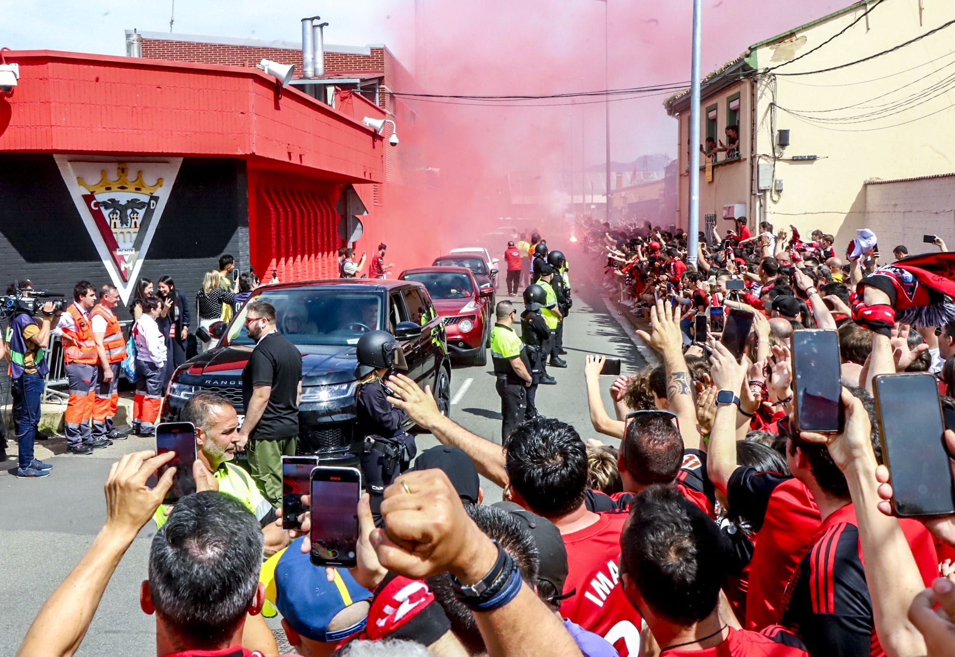 Las imágenes de la previa del Mirandés