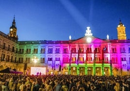 Uno de los actos festivos para celebrar la capitalidad de Vitoria.