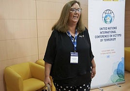 La presidenta de la Asociación de Víctimas del Terrorismo, Maite Araluce, en una foto de archivo.