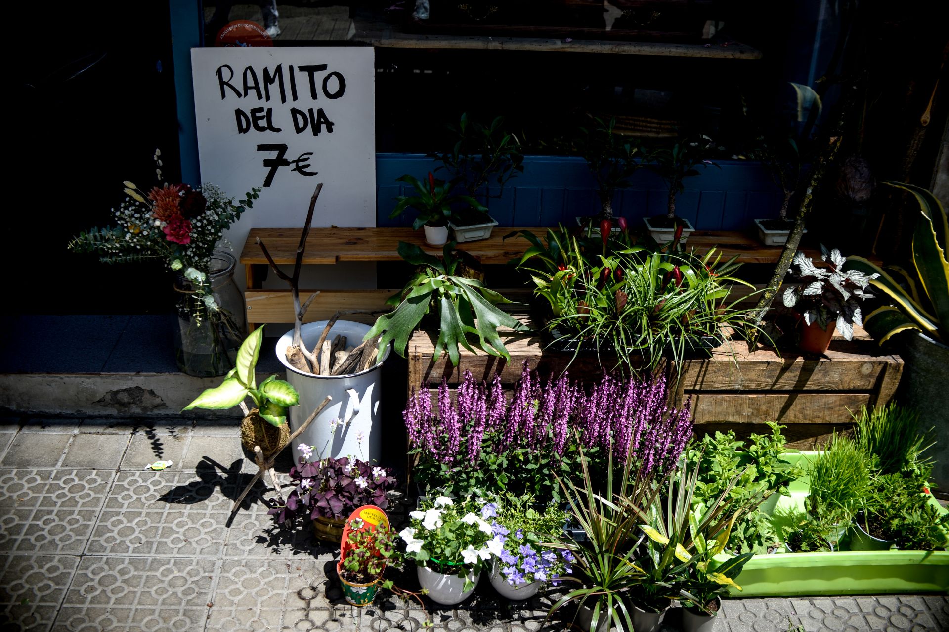 Edu cambia de vida y abre la única floristería de La Peña para que florezca el barrio