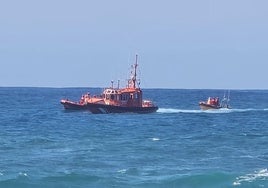Labores de búsqueda en Bakio.
