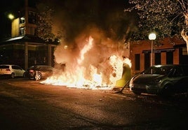 Uno de los incendios de Zaramaga ahora bajo la lupa policial.