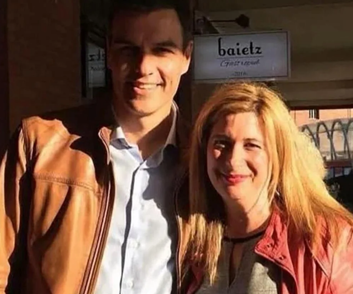 Pedro Sánchez y Leire Díez.