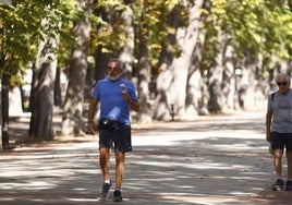 Un día de calor en Vitoria.