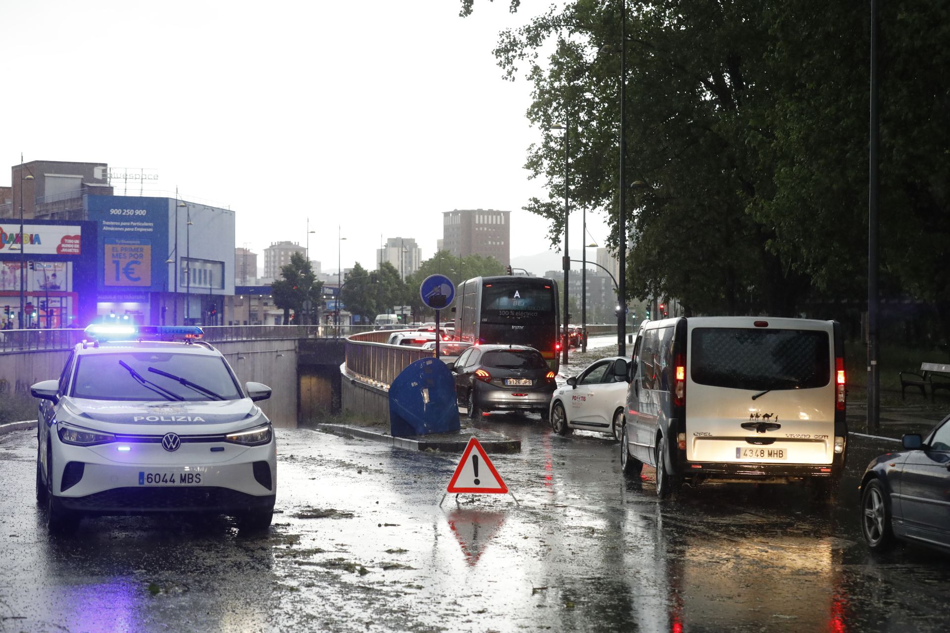 La tormenta de Vitoria en imágenes
