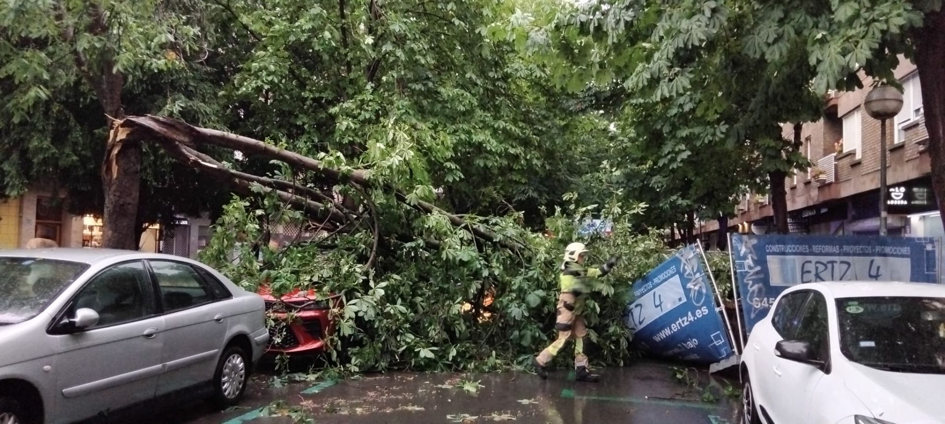 La tormenta de Vitoria en imágenes