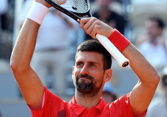 Djokovic agradece el apoyo de la Philippe Chatrier.
