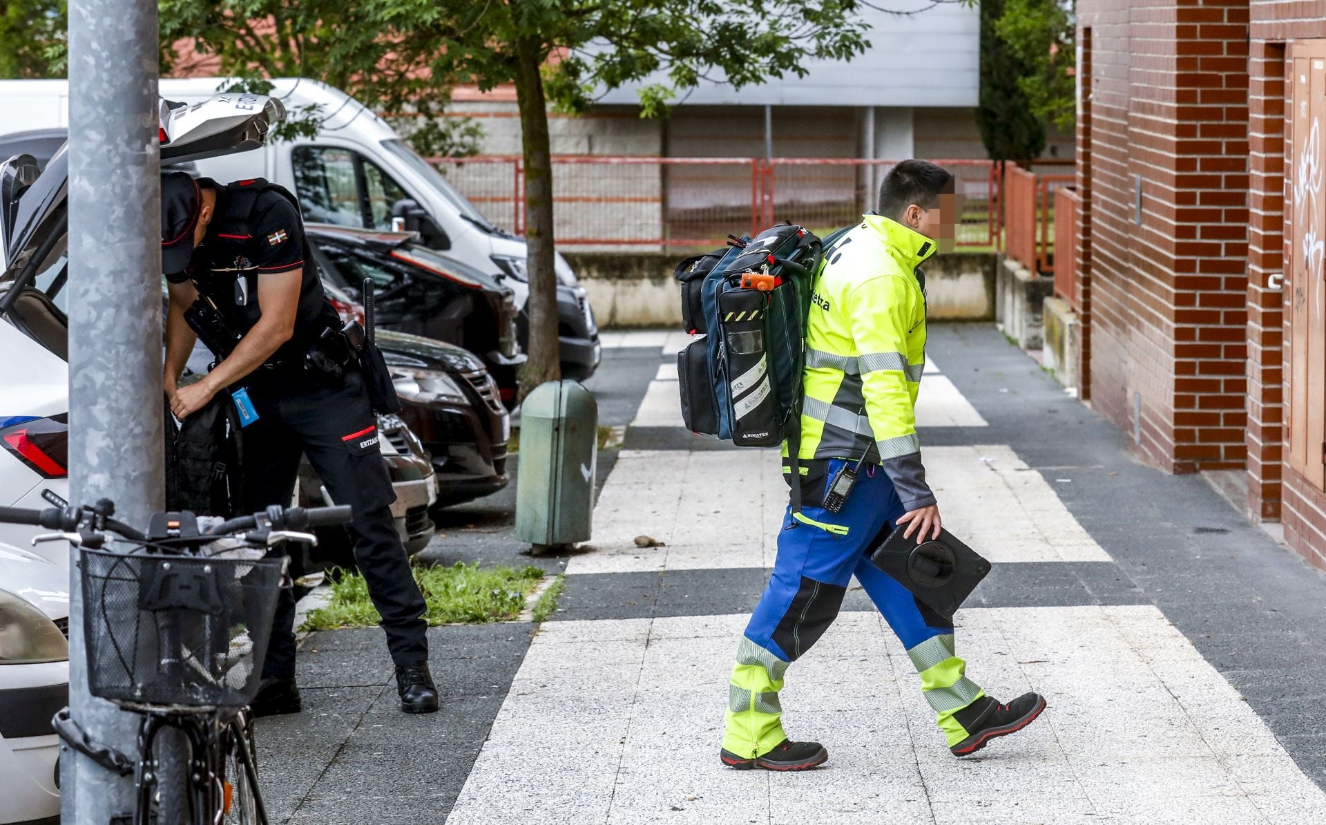 Las imágenes de la operación policial en Vitoria