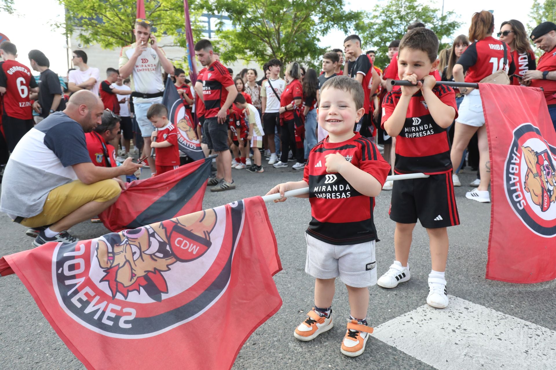 Las imágenes de la fiesta del Mirandés