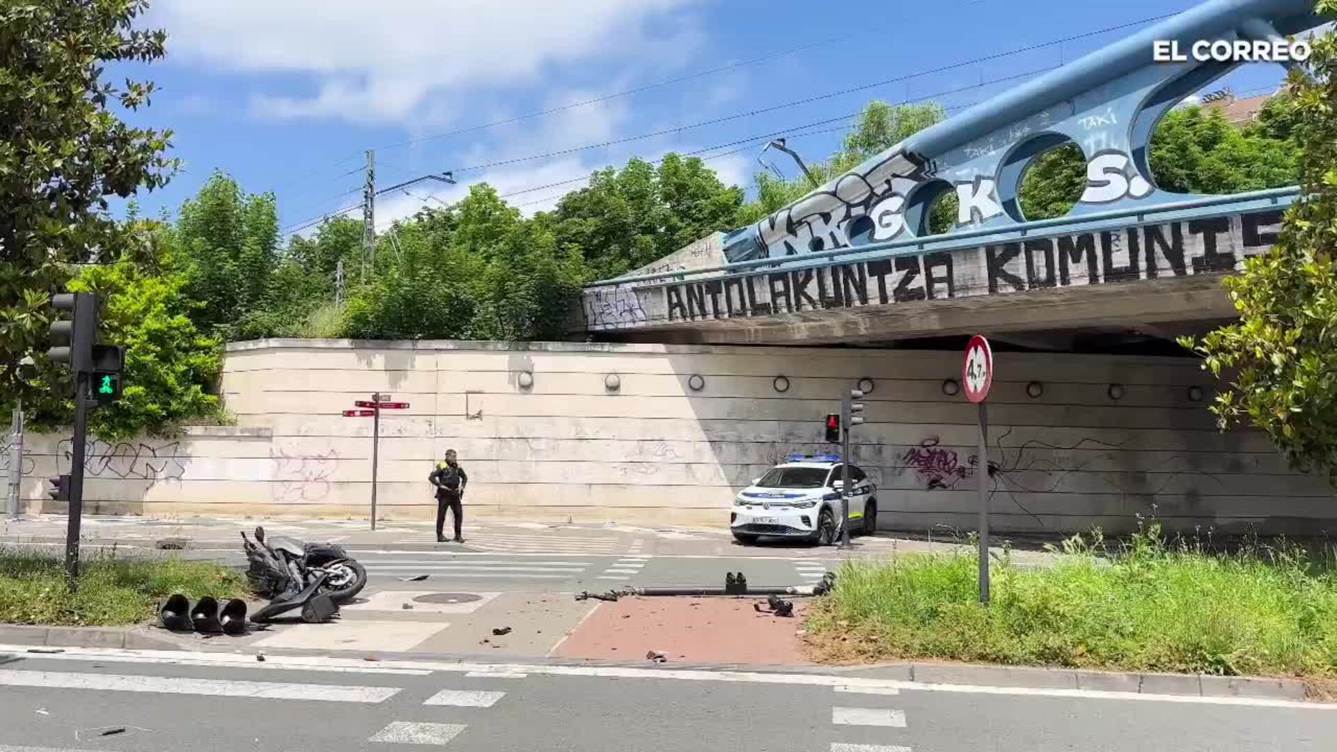 Fallece un motorista en Portal de Castilla