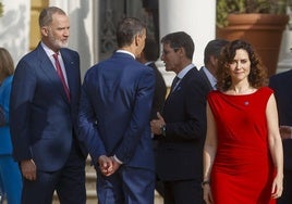 Isabel Díaz Ayuso a su llegada a la Conferencia de Presidentes.