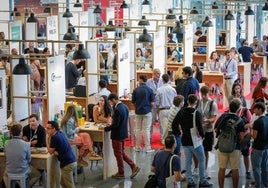 Imagen del hall del Palacio Euskalduna durante la última edición de B-Venture.