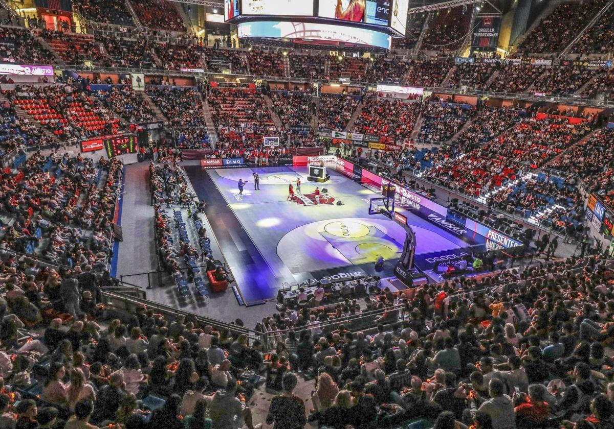 El Buesa Arena, durante un partido del Baskonia.