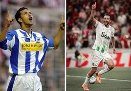 Nené, con el Alavés y el Juventude.