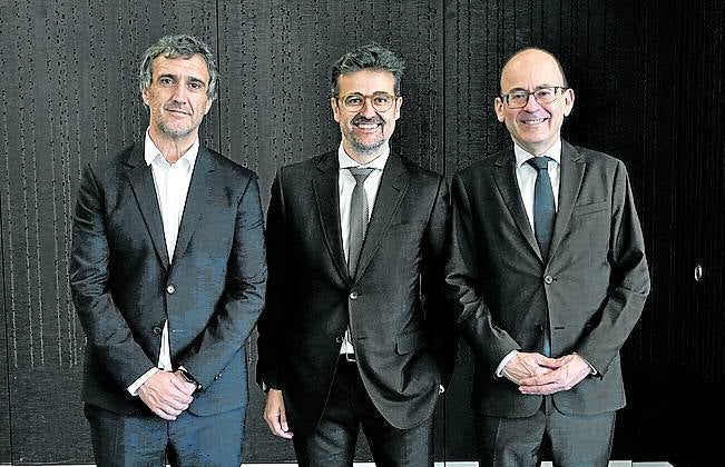 Fernando Belzunce, Adolfo Lorente y Javier Font.