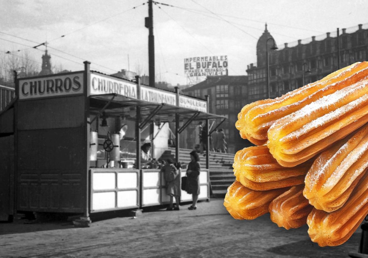 Antigua churrería La Triunfante en la bilbaína plaza del Arriaga.