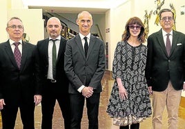 Oscar Villasante, Héctor Esteban, Jesús Trelis, Irene Vallejo, Enrique de Ybarra e Iñigo Barrenechea.