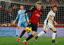 Robert Navarro en Son Moix ante el Osasuna.