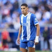 Abqar, en un partido del Alavés de esta temporada.