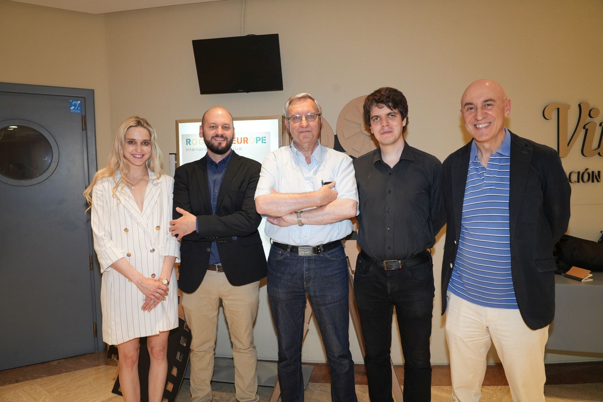 Amaia Salazar, Matías Zemljic, Miguel Ángel Salazar, Miguel Etayo y José Alipio. Morejón.