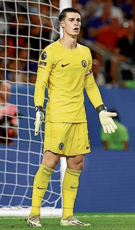 Kepa Arrizabalaga, con el Chelsea.