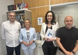 Ander Gorostiza, Amaia del Campo, Marta Prado y David Solla, presidente de Inguralde.