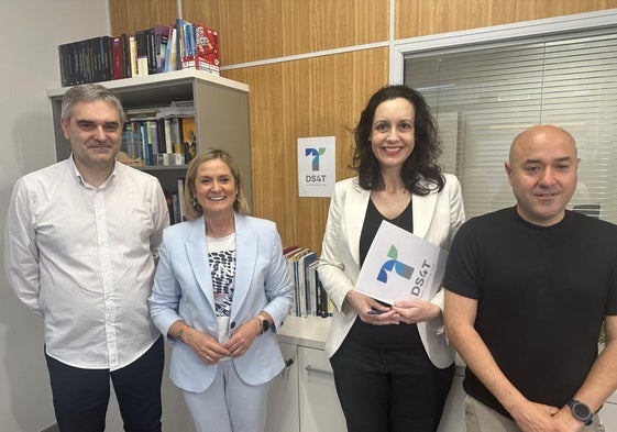 Ander Gorostiza, Amaia del Campo, Marta Prado y David Solla, presidente de Inguralde.