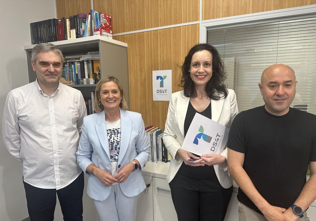 Ander Gorostiza, Amaia del Campo, Marta Prado y David Solla, presidente de Inguralde.