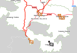 Los dos accidentes de tráfico han ocurrido en vías de Rioja Alavesa.