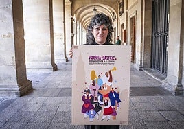 La ilustradora Ania Sáenz de Buruaga ha ganado el concurso del cartel de fiestas.