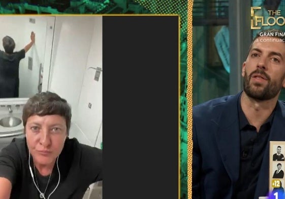 La surrealista conexión de Eva Hache en 'La Revuelta' desde un AVE