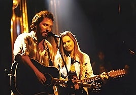 Etheridge comparte escenario con Bruce Springsteen.