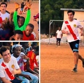 Manu Sánchez, en Ghana con la academia LAMSA.