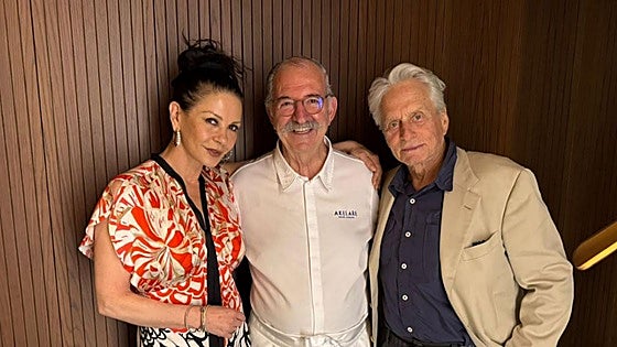 El reencuentro de Catherine Zeta-Jones y Michael Douglas en San Sebastián