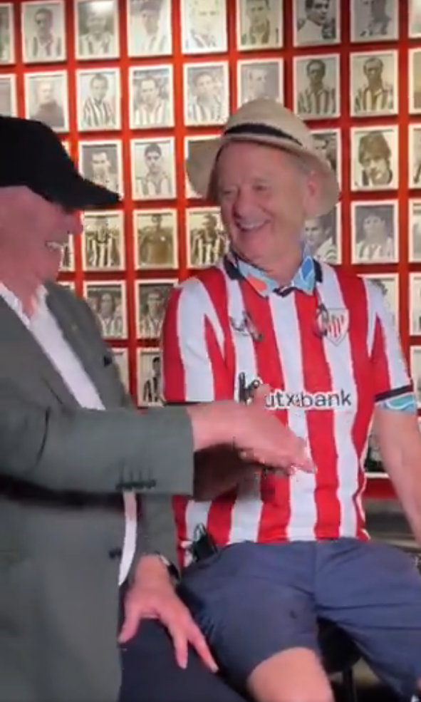 El legendario Bill Murray, un athleticzale más con un anfitrión de lujo