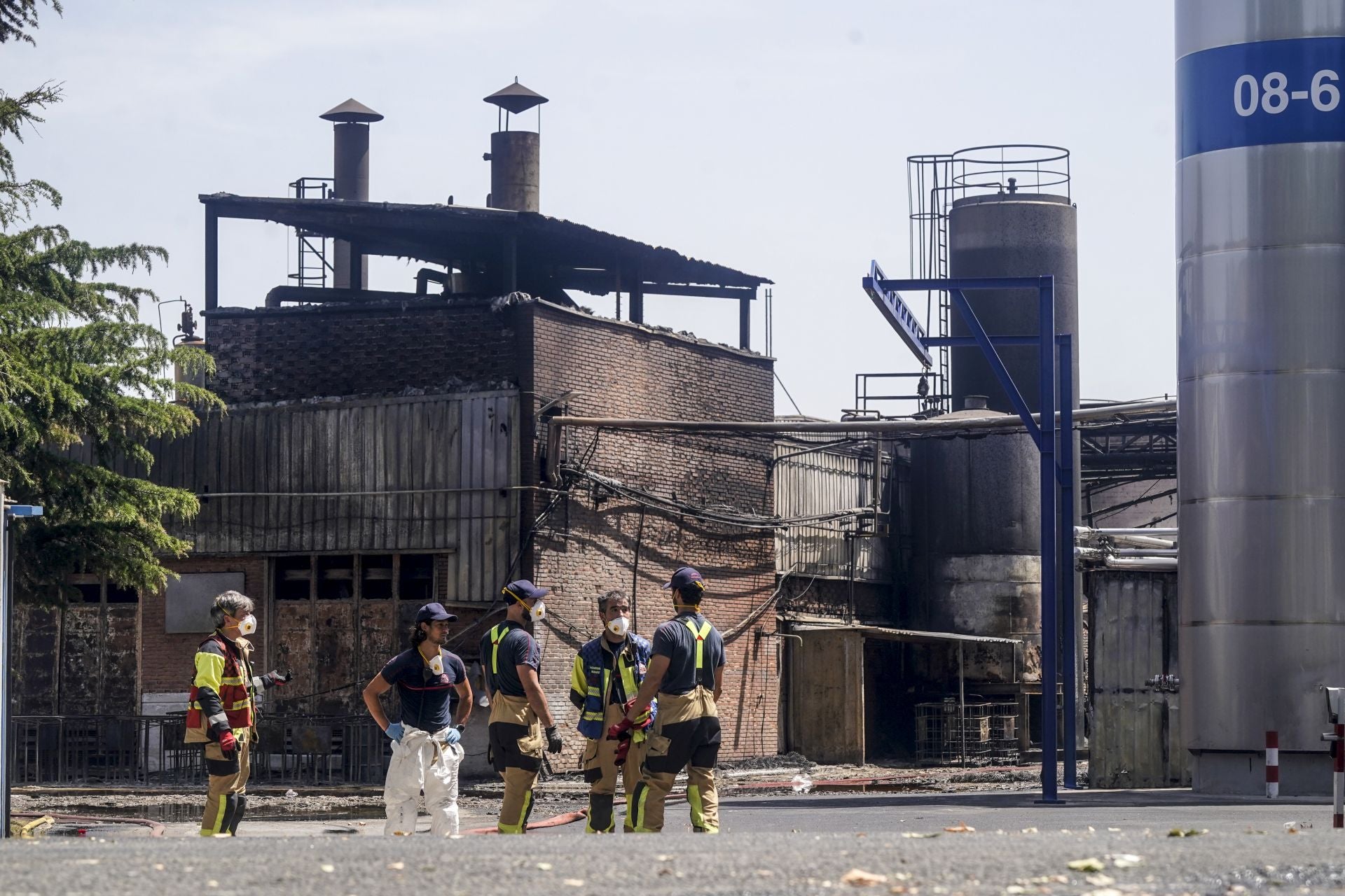 Así ha quedado la fábrica de LEA tras el incendio
