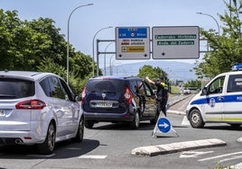 La congestión del tráfico fue este viernes notable.
