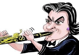 La viñeta de Cerrajería sobre Begoña Dívar, Celedón de Oro