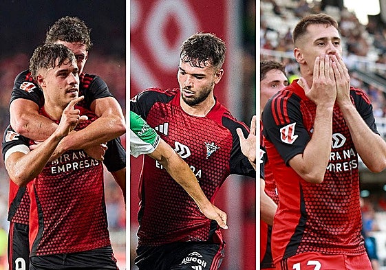 Hugo Rincón, Unai Egiluz y Urko Izeta.