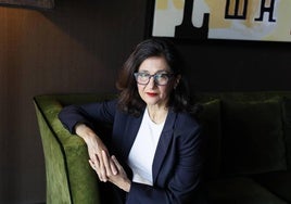 Nemat Shafik, ayer en Bilbao en los momentos previos a la entrevista.