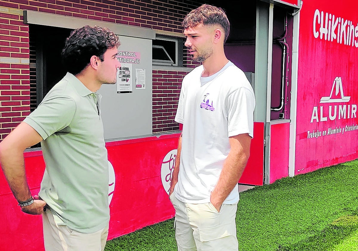 Unai Egiluz era uno de los jugadores que se encontraba el domingo en las instalaciones de Anduva.