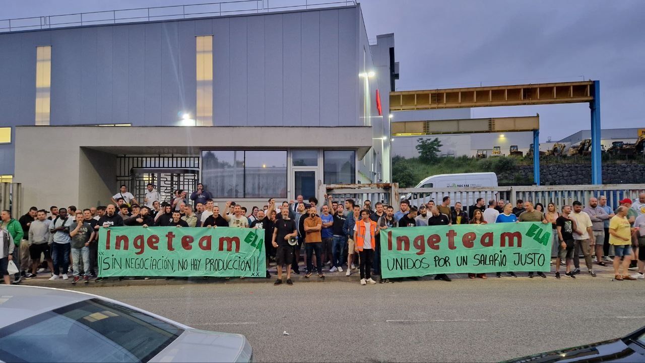 La plantilla de Ingeteam celebra una huelga en su negociación del convenio