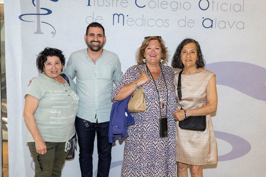 Josefa Sáenz, William González, Braulia Fernández y Cloti Castanedo.