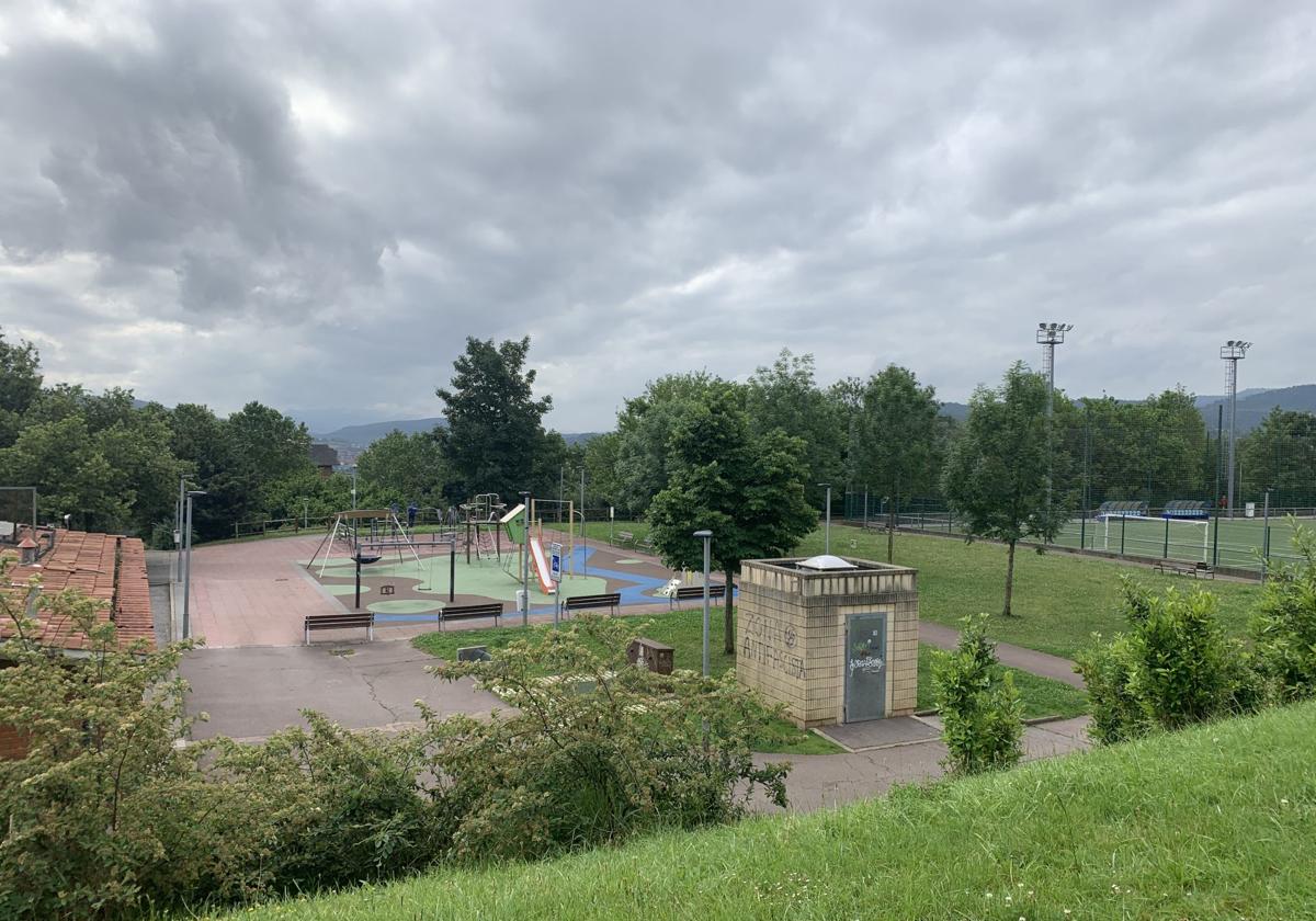 Vista del parque de Basozelai que será cubierto.