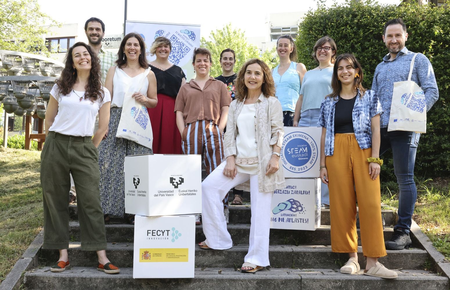 El grupo de investigación de la Estación Marina de Plentzia.